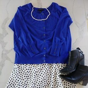 Lane Bryant Classic Blue Cardigan